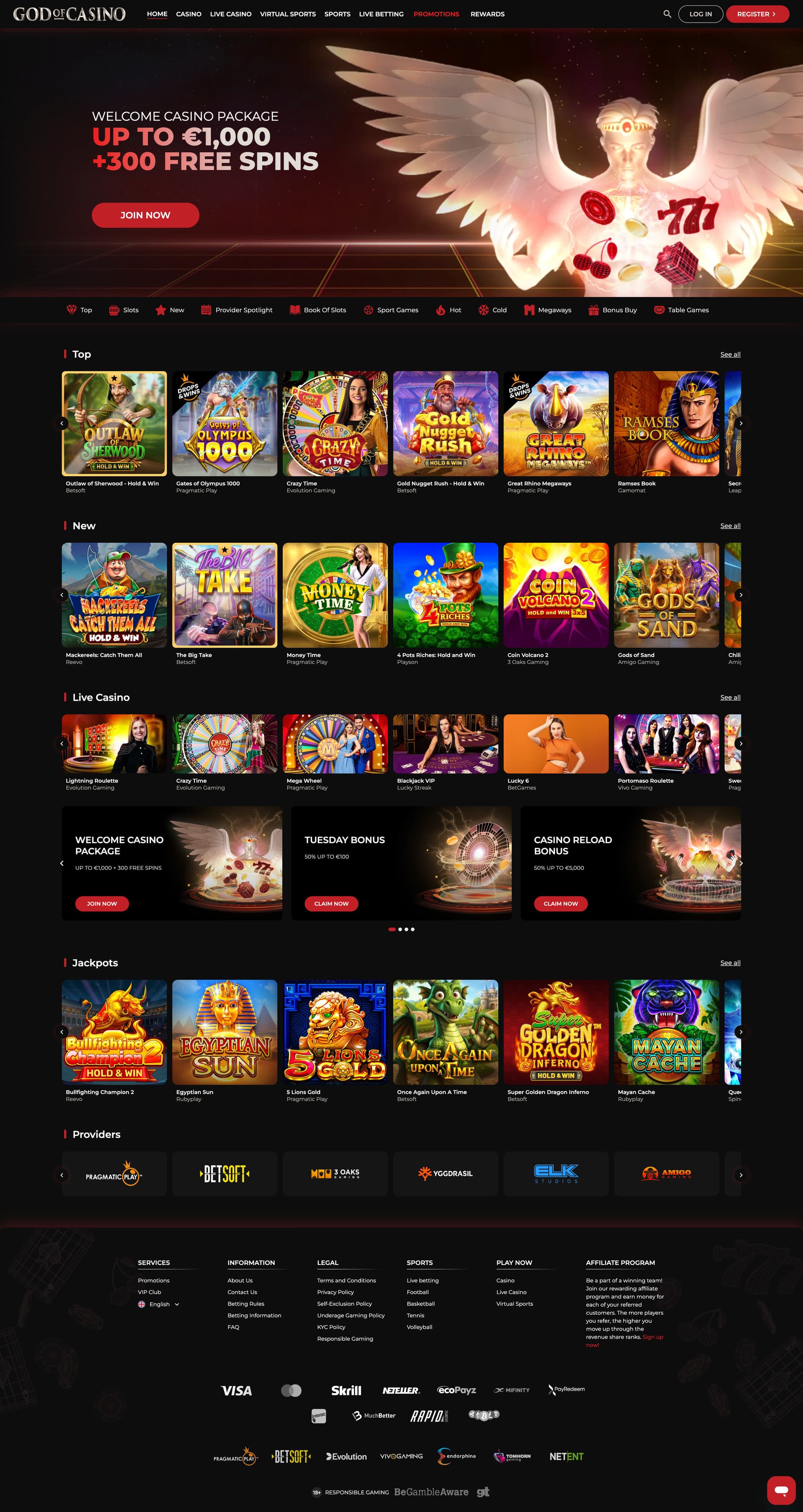 God of Casino screenshot