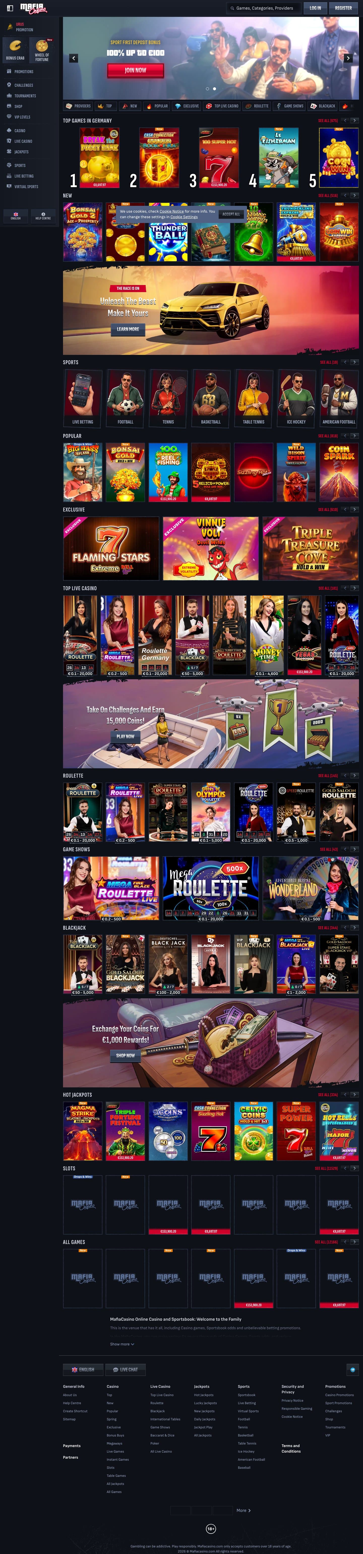 Mafia Casino screenshot