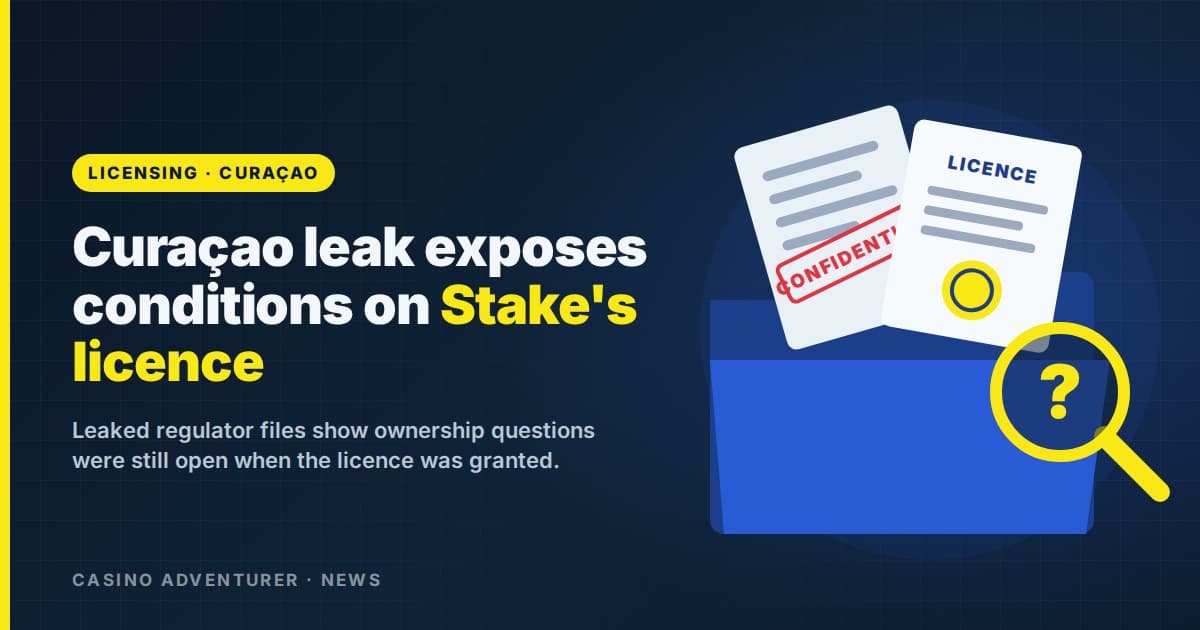 Leaked CGA Files Show Stake Operator Got Curaçao Licence Before Ownership Checks Finished