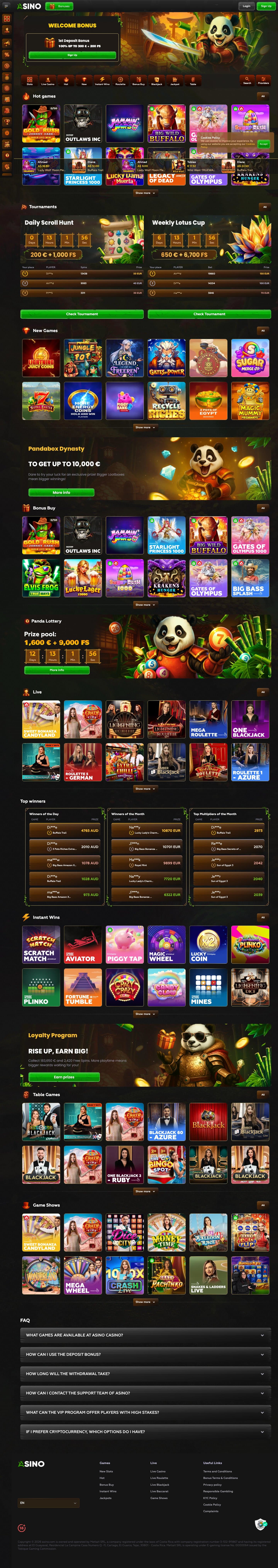 Asino Casino screenshot