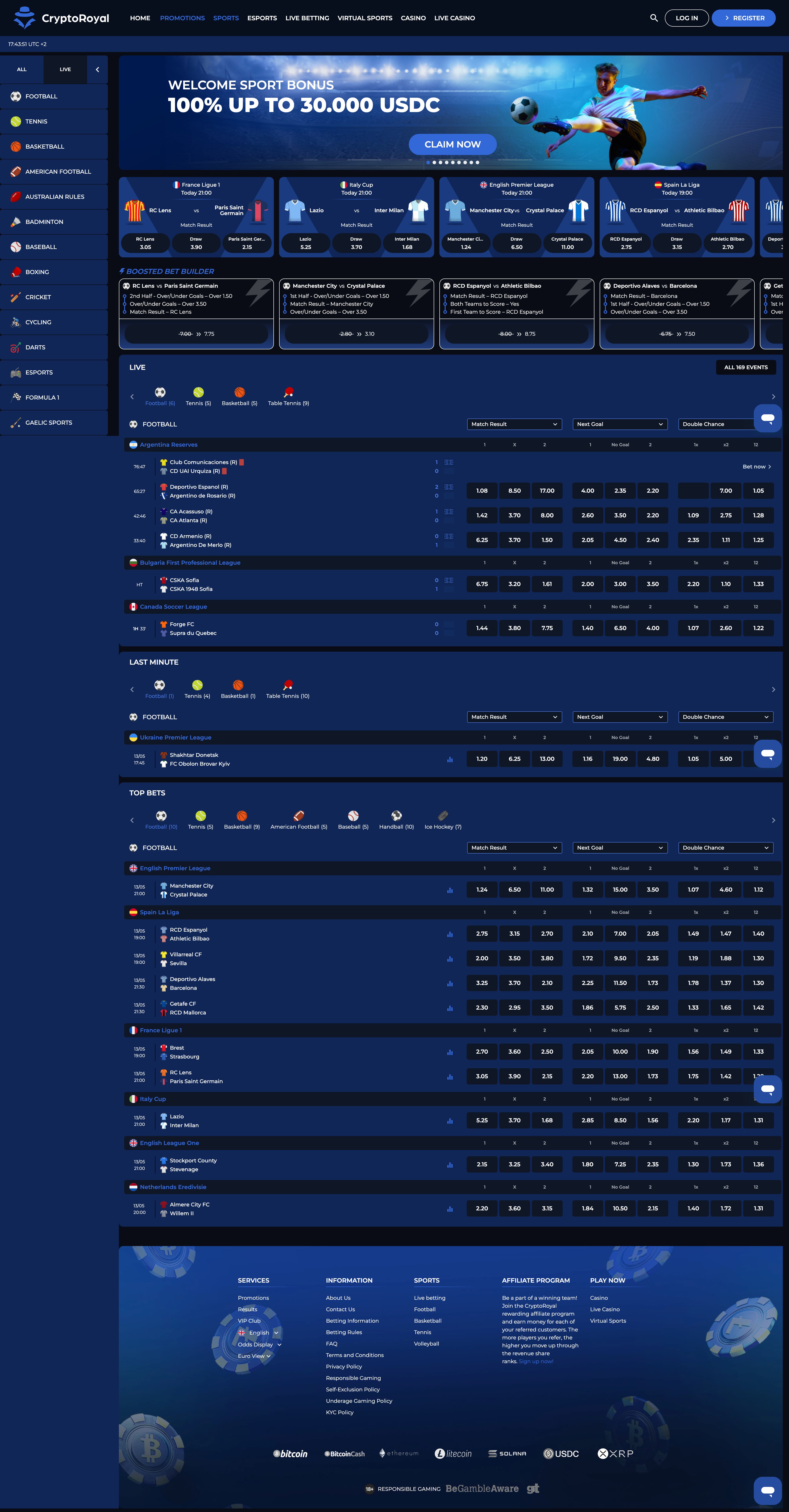 CryptoRoyal Casino screenshot
