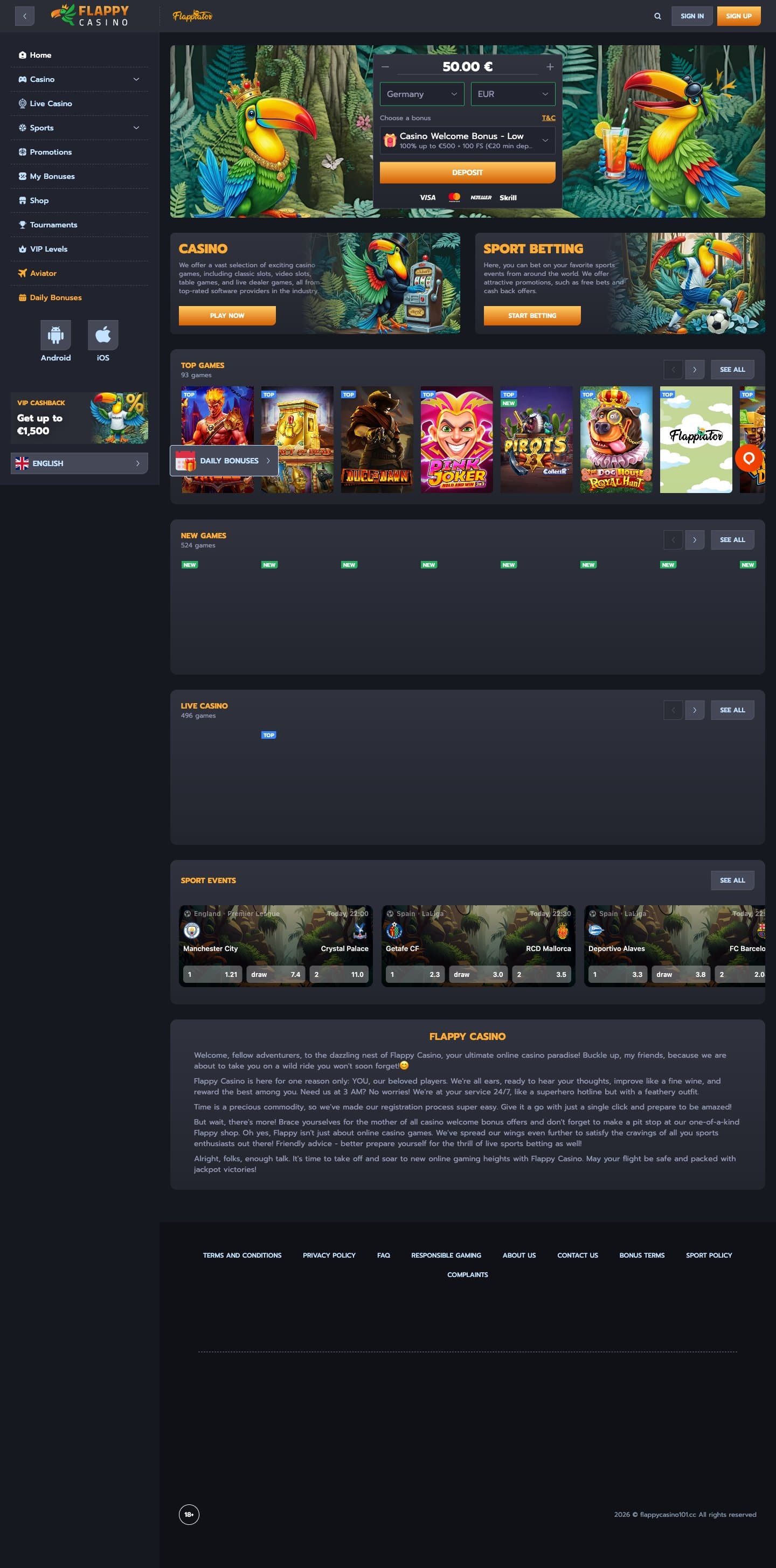 Flappy Casino screenshot