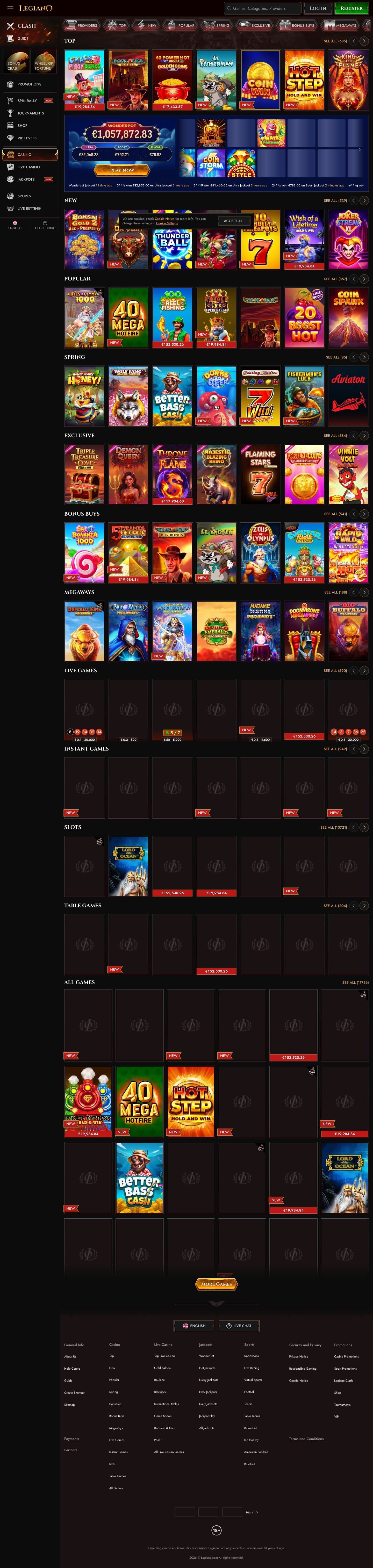Legiano Casino screenshot