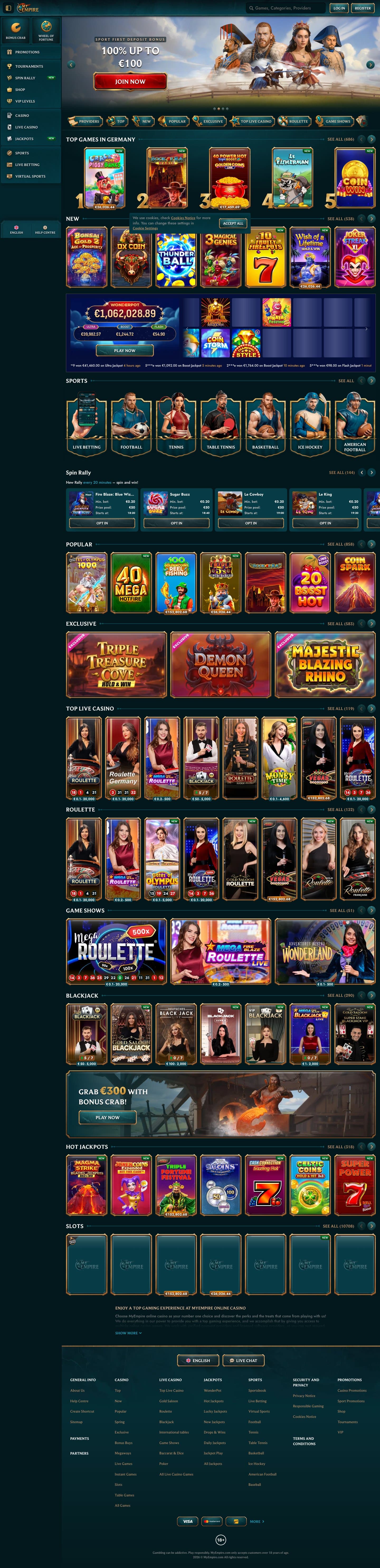 MyEmpire Casino screenshot