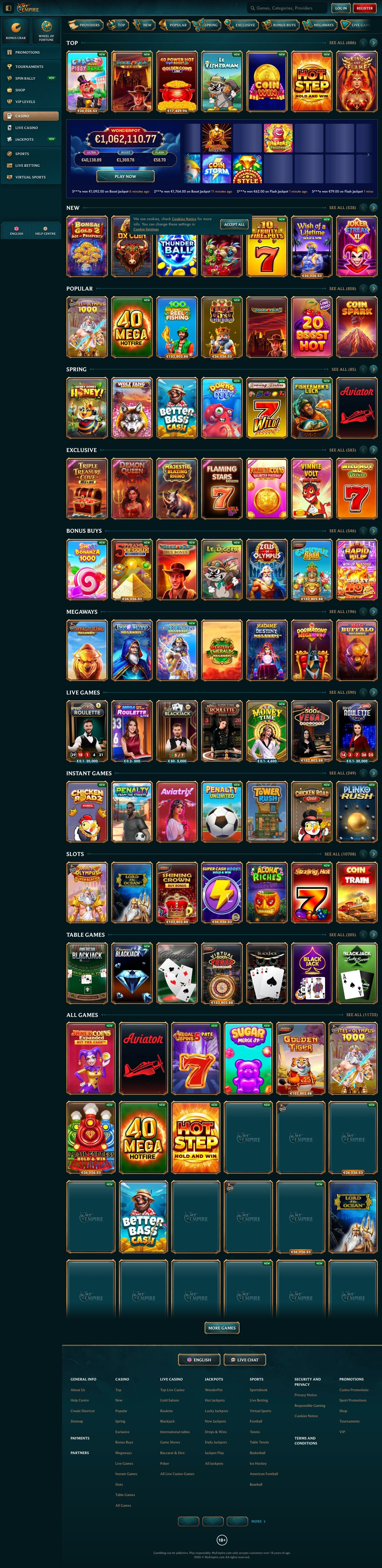 MyEmpire Casino screenshot