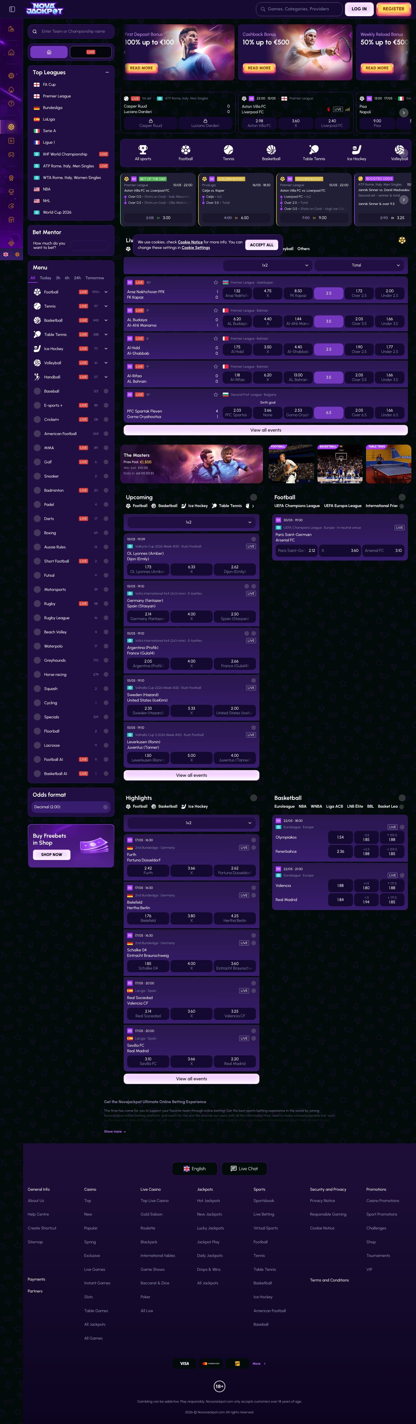 NovaJackpot Casino screenshot