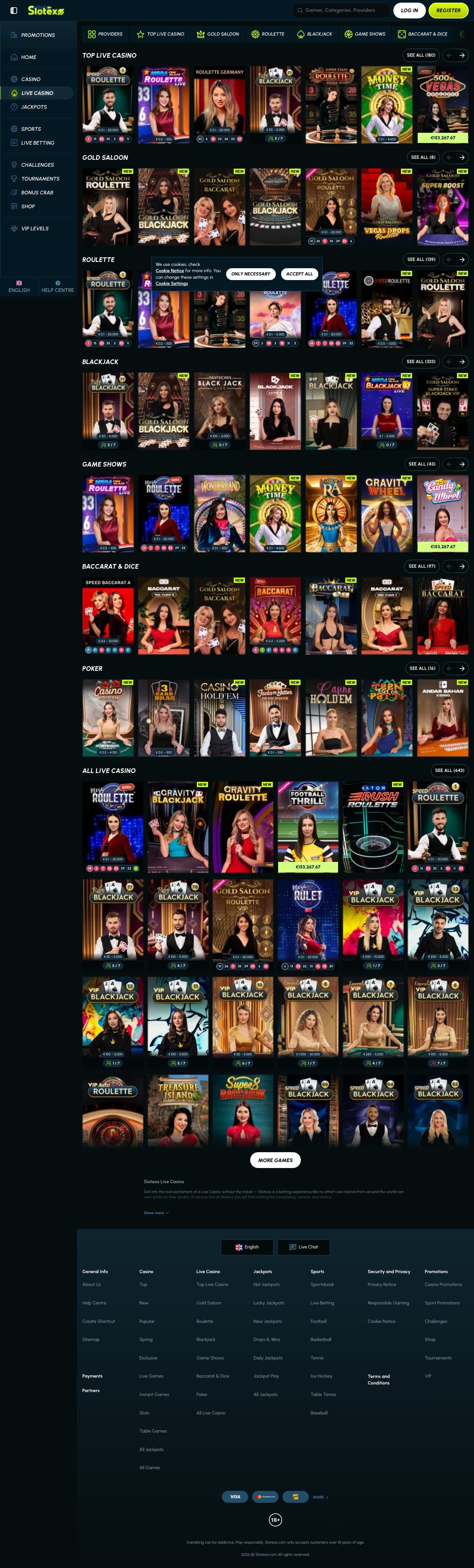 Slotexo Casino screenshot