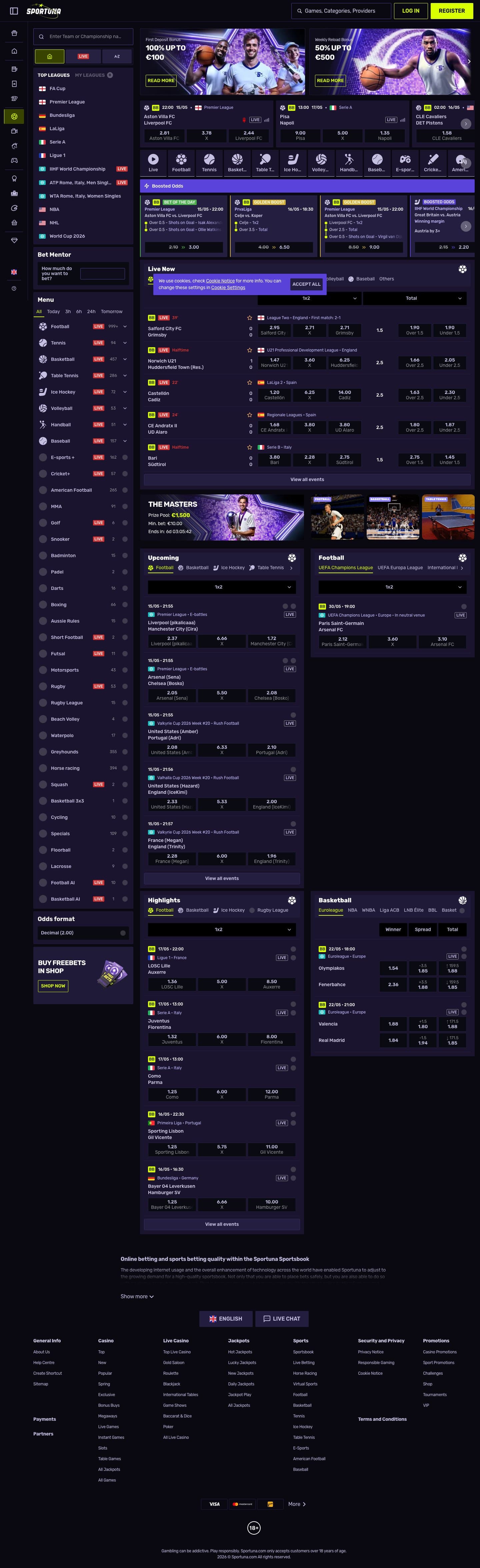 Sportuna Casino screenshot