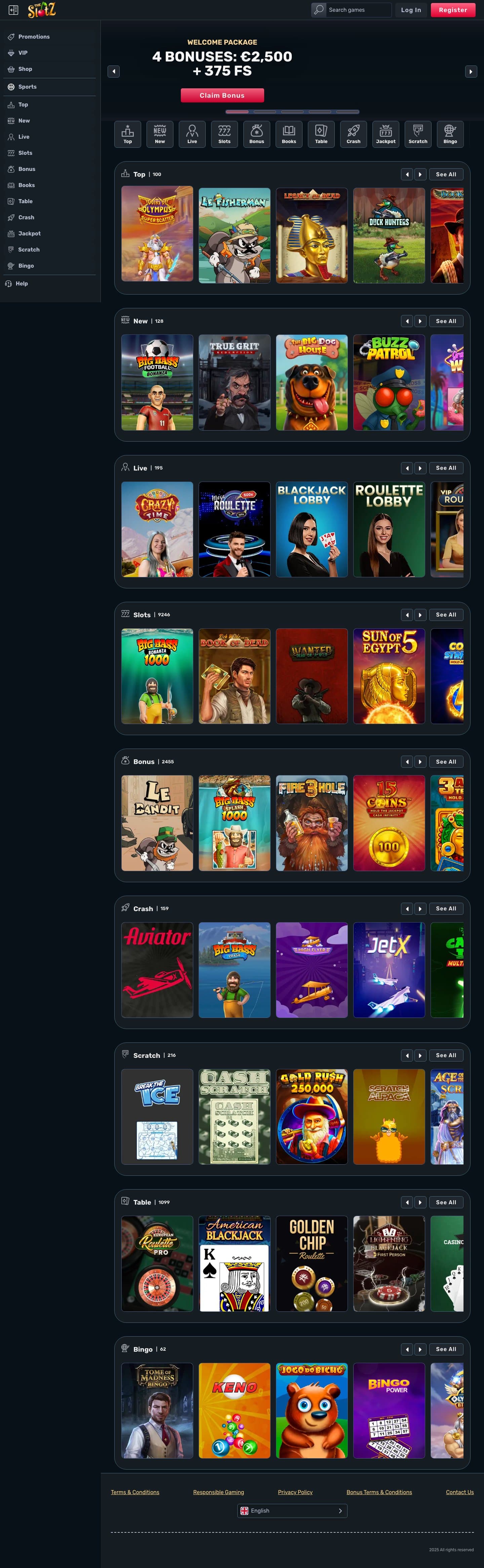 The Slotz Casino screenshot