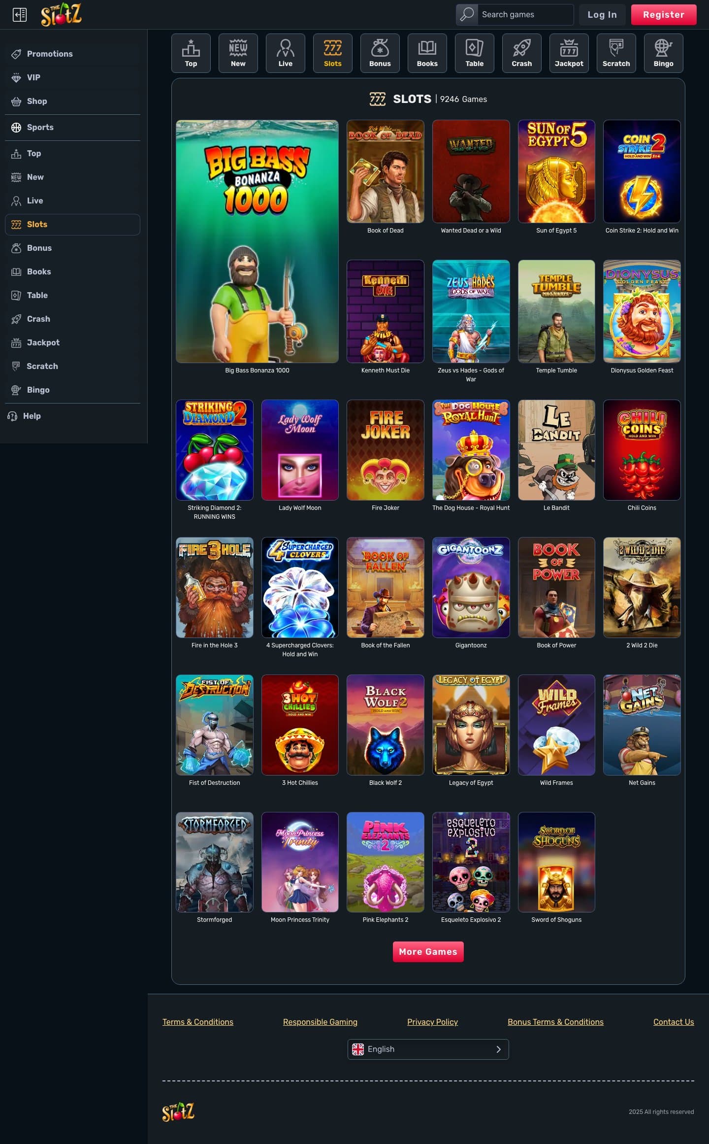 The Slotz Casino screenshot