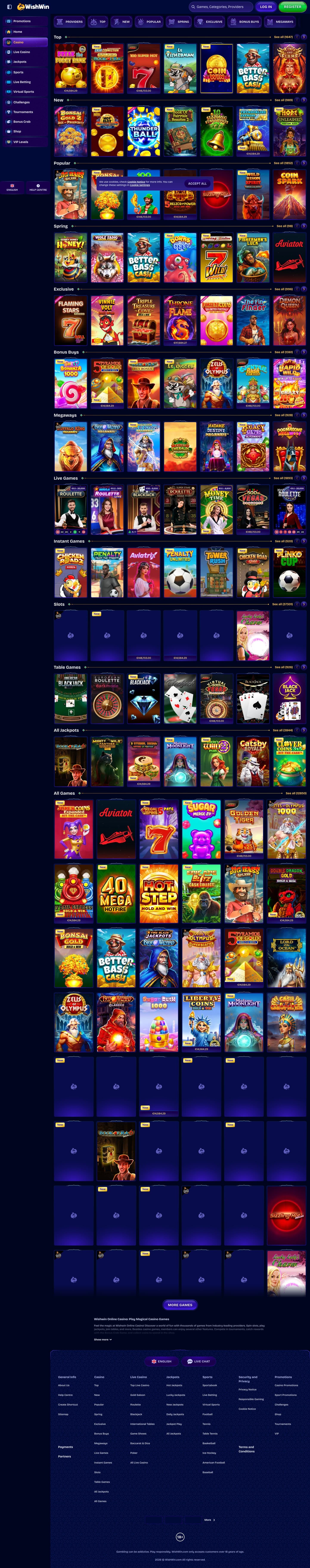 WishWin Casino screenshot