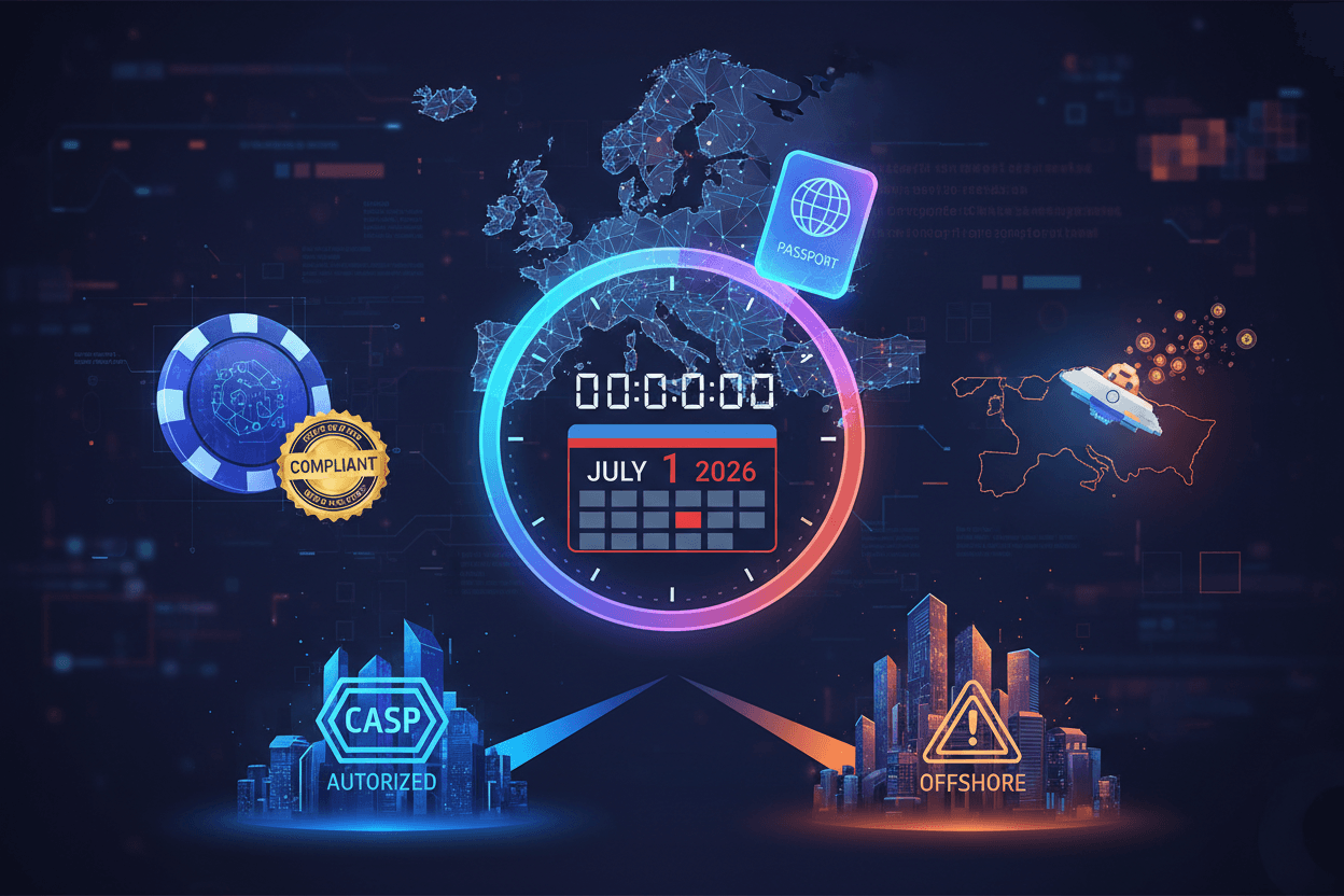 MiCA's July 2026 Deadline Forces Crypto Casinos to Choose: Comply or Exit the EU
